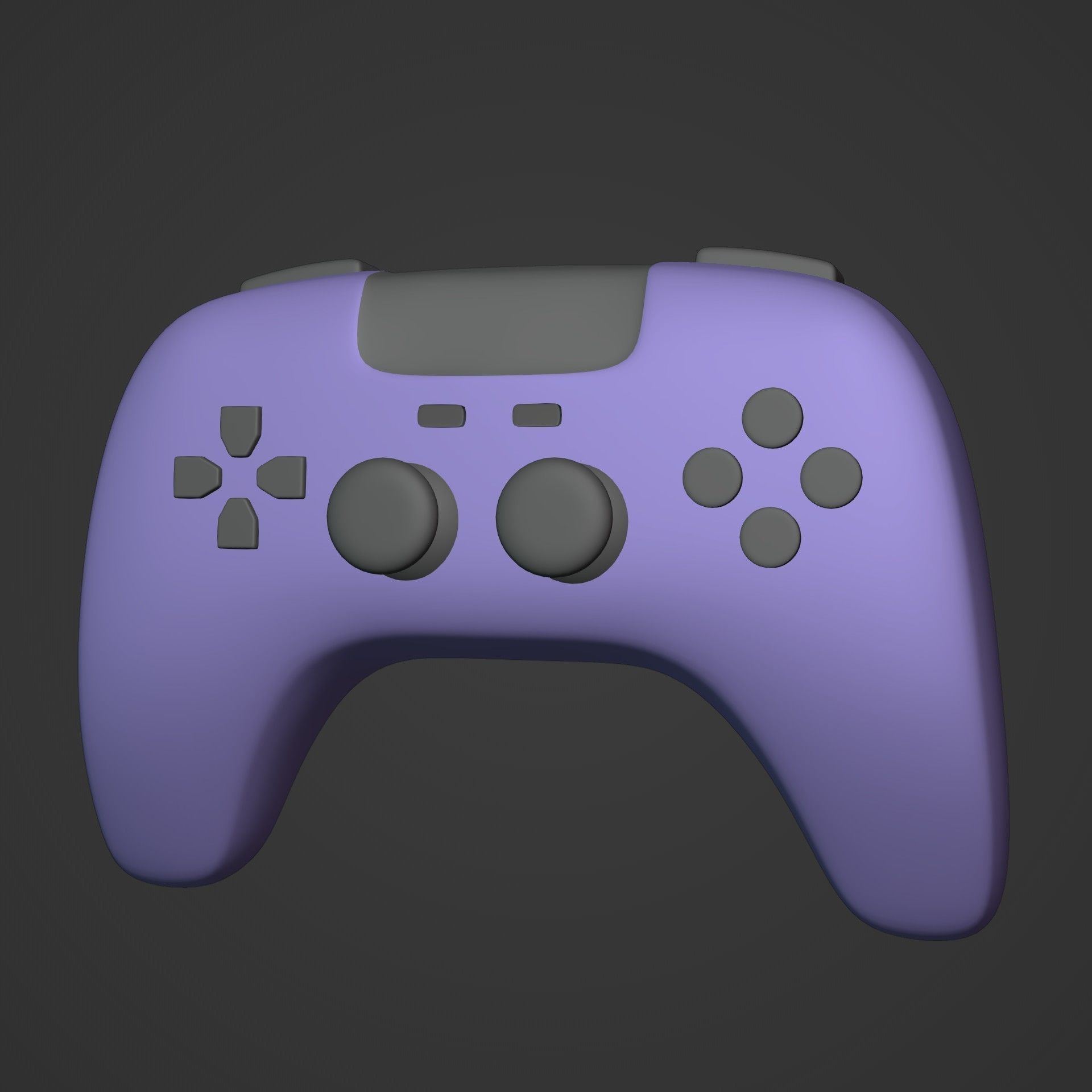 Game Controller Low-poly 3D model_1