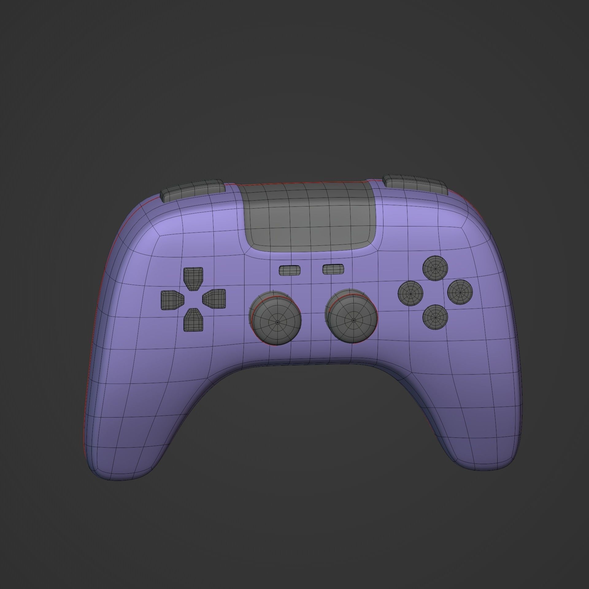 Game Controller Low-poly 3D model_7