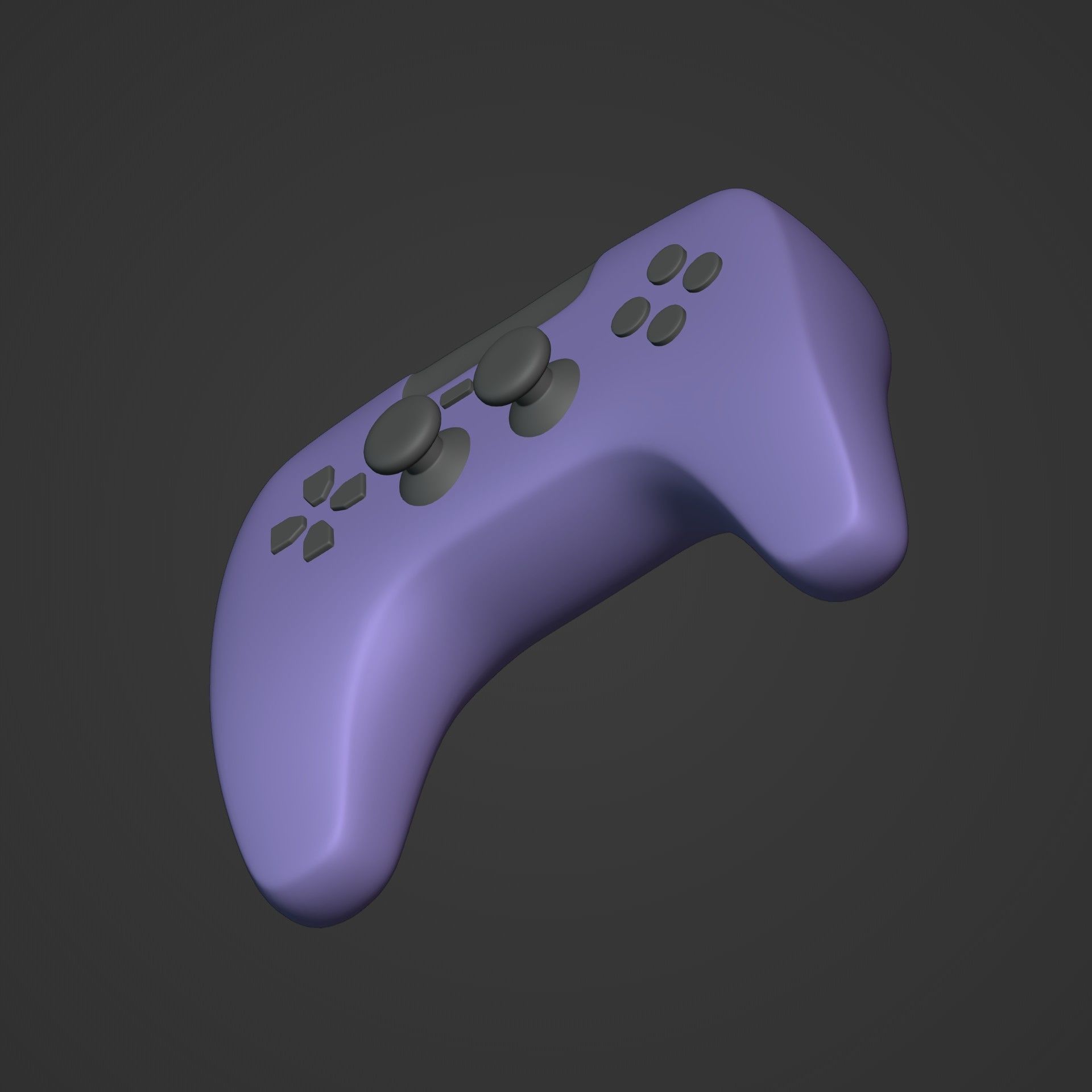 Game Controller Low-poly 3D model_14