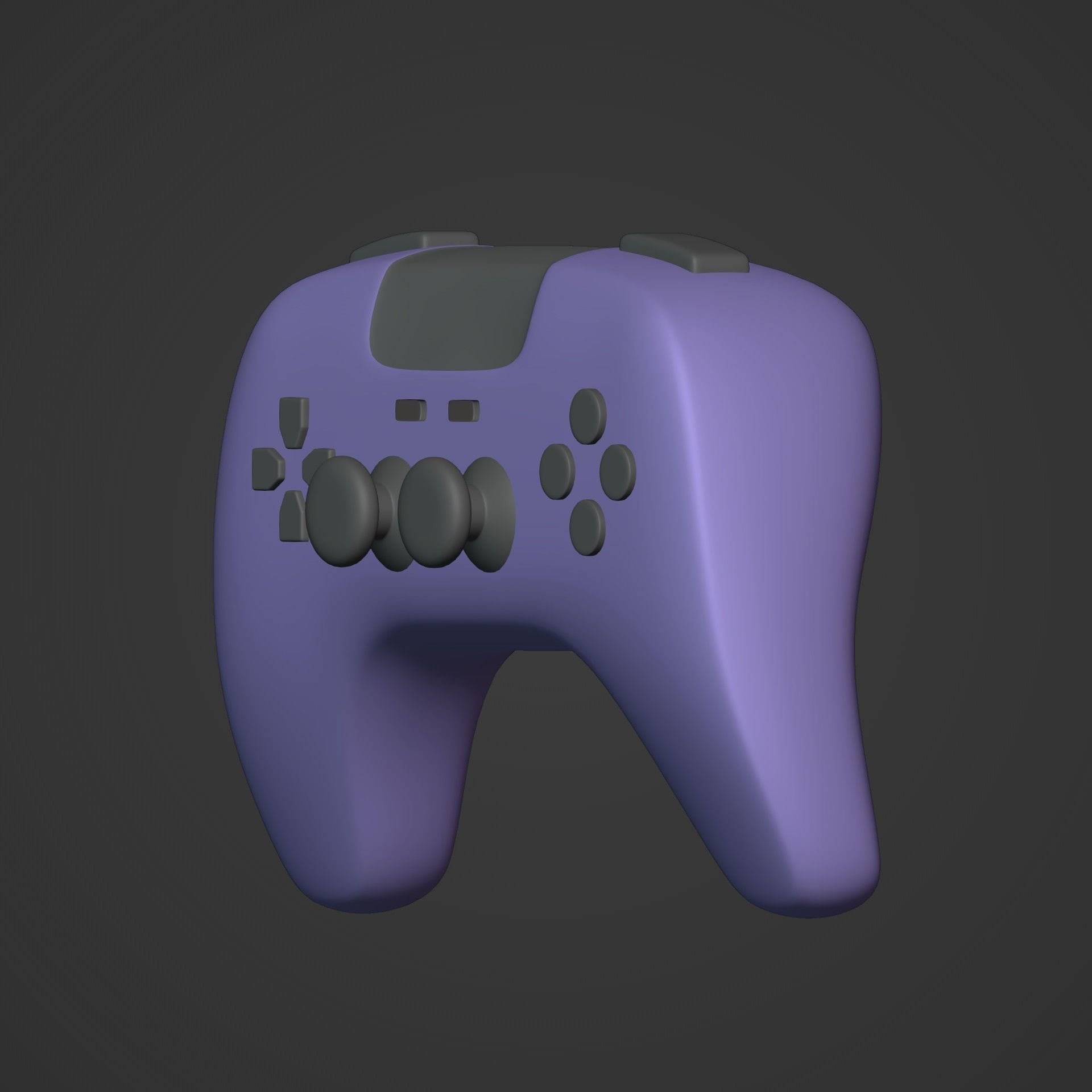 Game Controller Low-poly 3D model_8