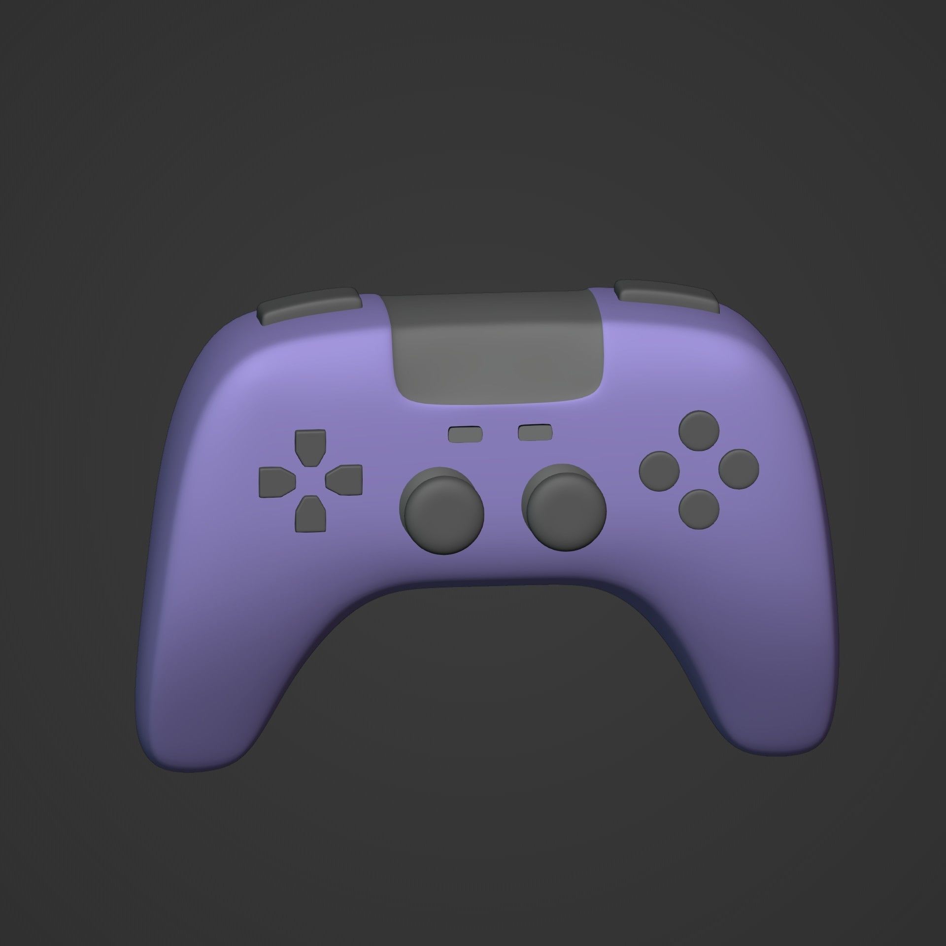 Game Controller Low-poly 3D model_6