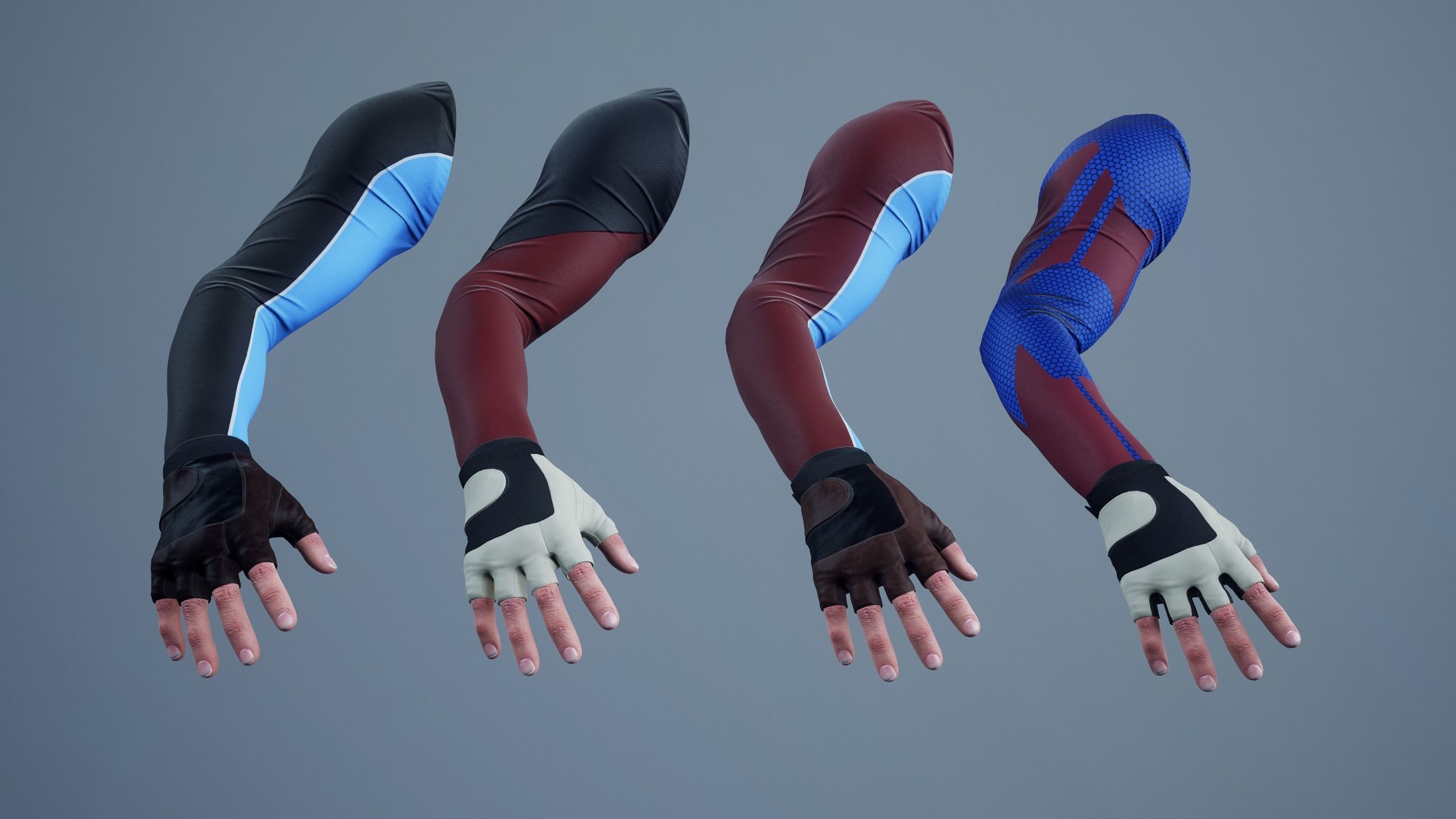 FPS First Person Arms - 02 Low-poly 3D model_3