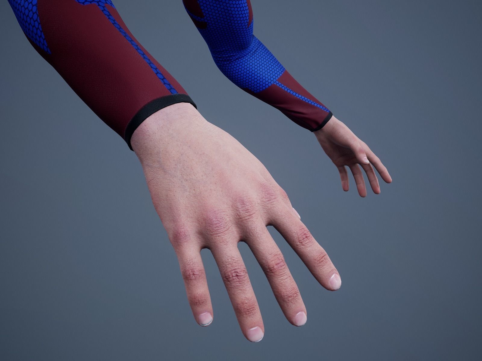 FPS First Person Arms - 02 Low-poly 3D model_7