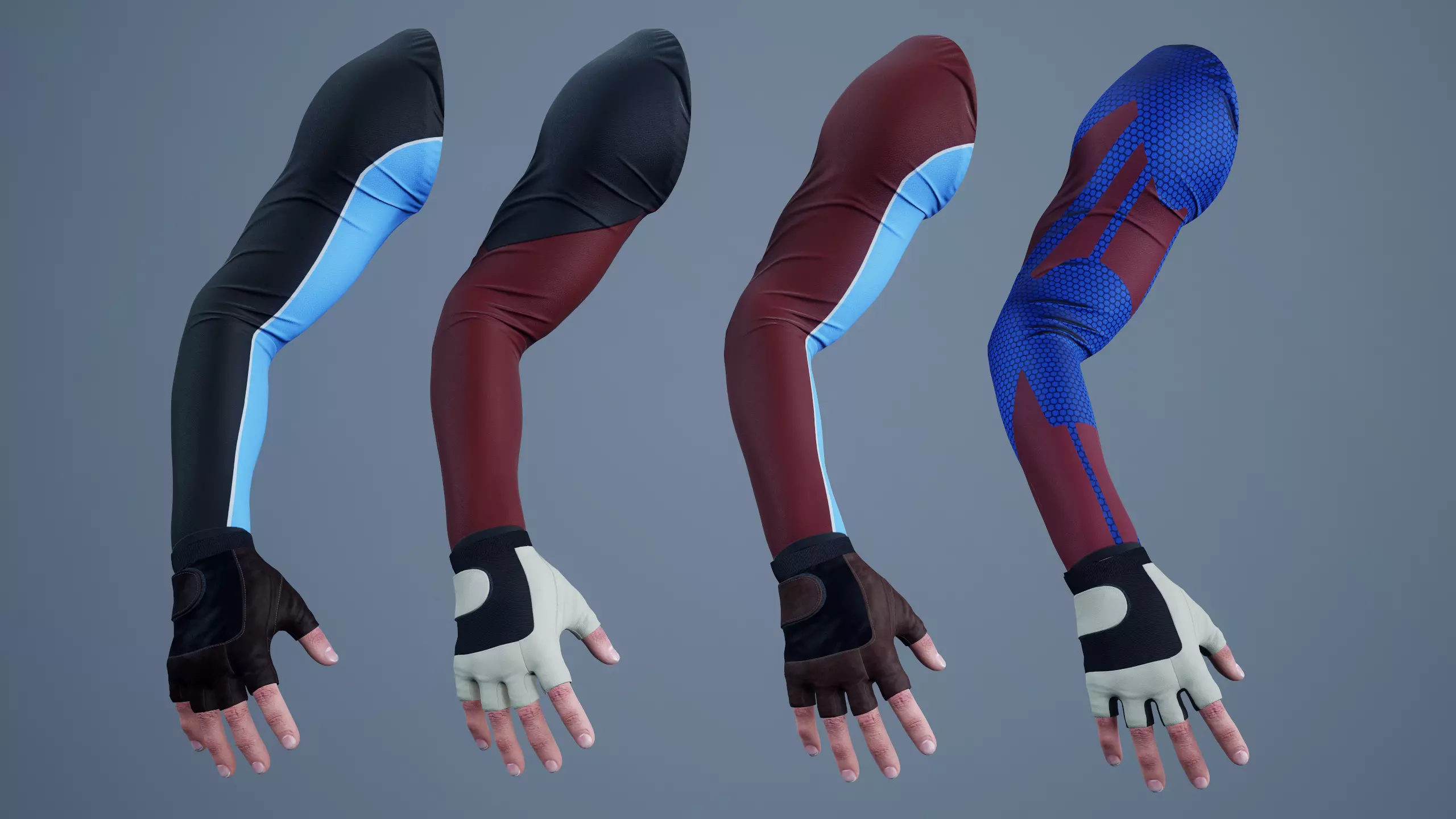 FPS First Person Arms - 02 Low-poly 3D model_0