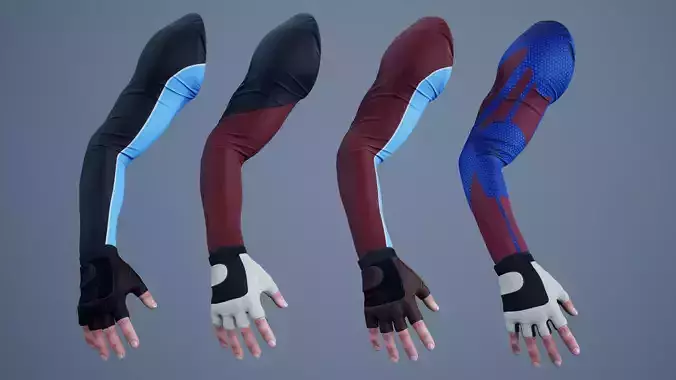 FPS First Person Arms - 02 Low-poly 3D model