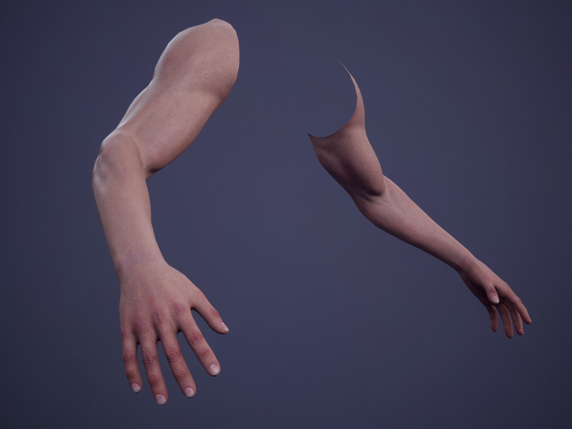 FPS First Person Arms - 02 Low-poly 3D model_4