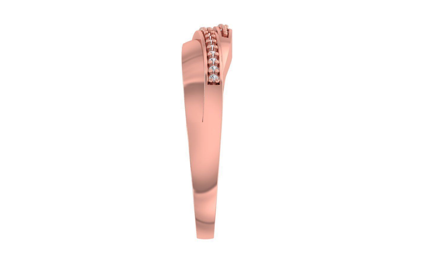 Solitaire Engagement Band Ring 3dm STL OBJ FBX Renders Details 3D print model_1