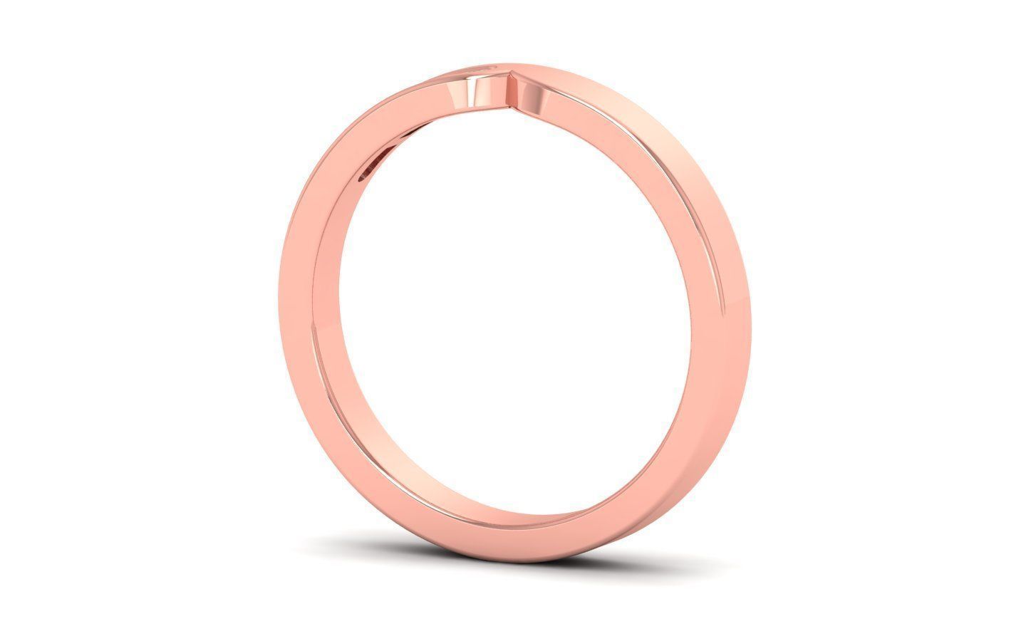 Solitaire Women Band Ring 3dm STL OBJ FBX Renders Details 3D print model_1