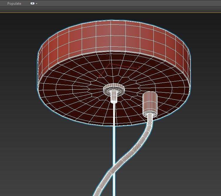 Sputnik 12 Black and Gold 3D model_3