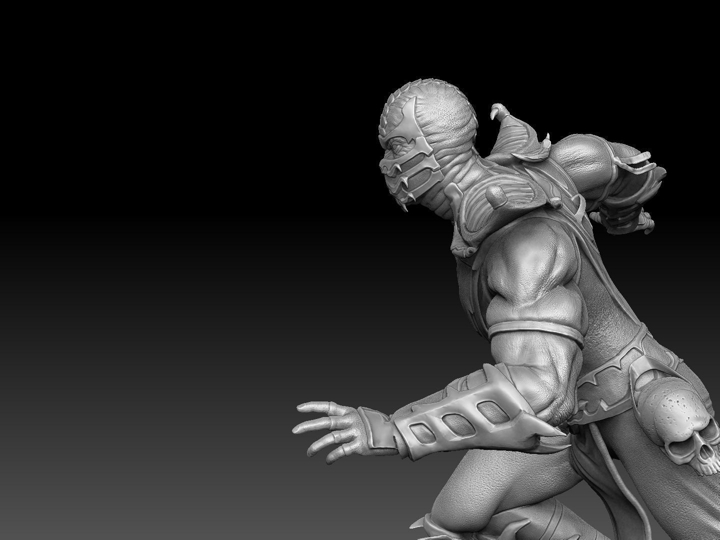 SCORPION VS SUB-ZERO for 3D PRINT STL  3D print model_57