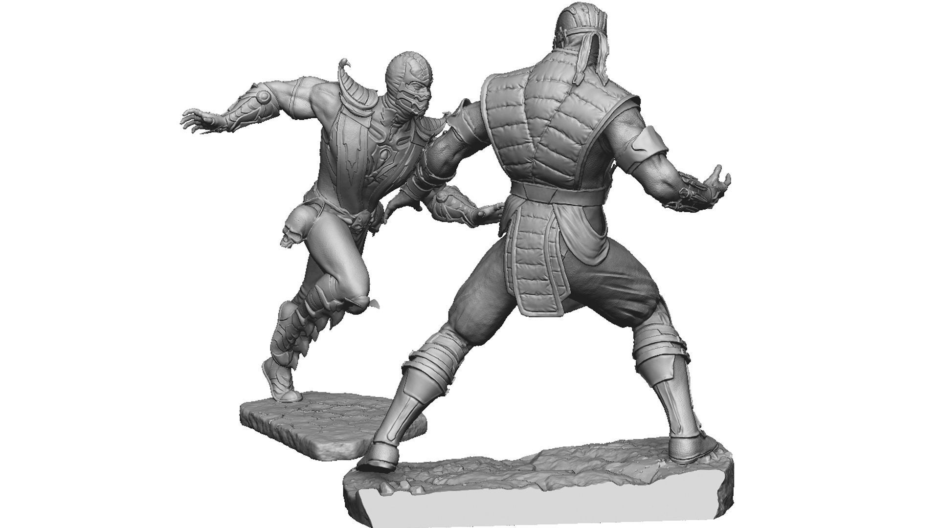 SCORPION VS SUB-ZERO for 3D PRINT STL  3D print model_20