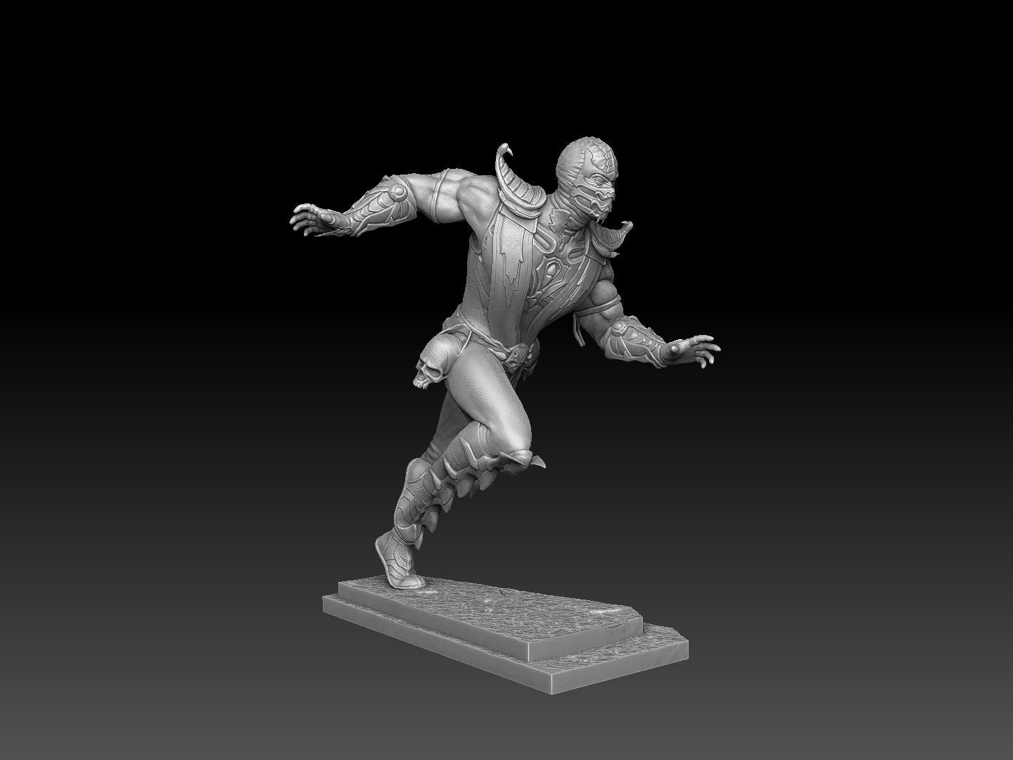 SCORPION VS SUB-ZERO for 3D PRINT STL  3D print model_49