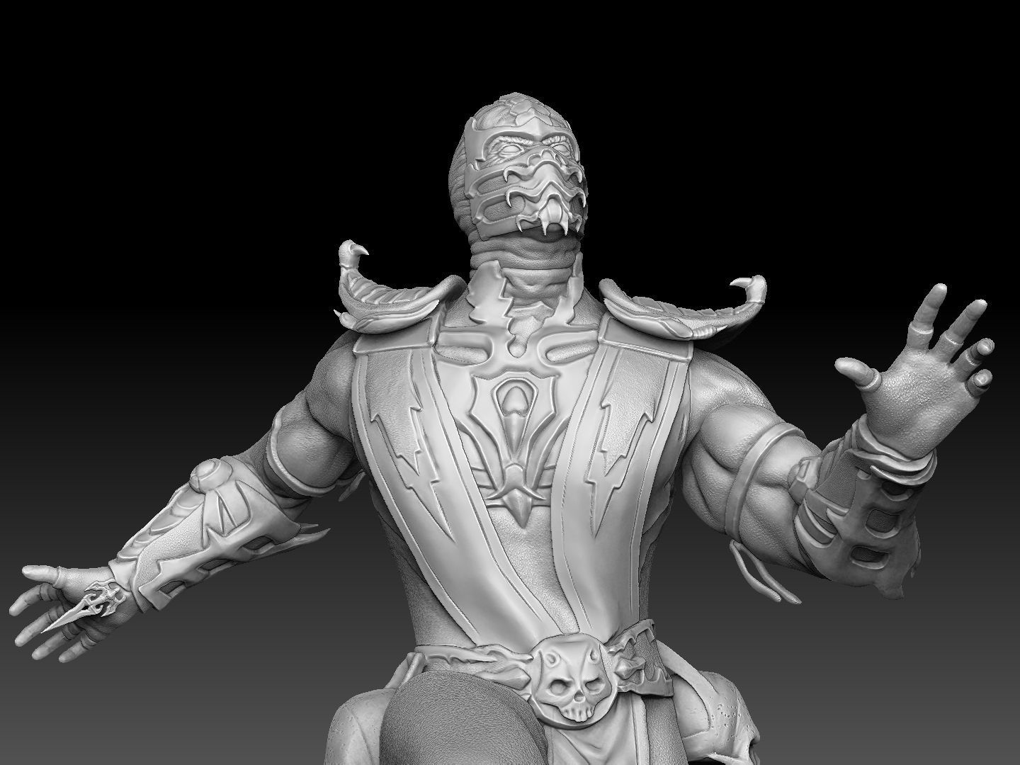 SCORPION VS SUB-ZERO for 3D PRINT STL  3D print model_52