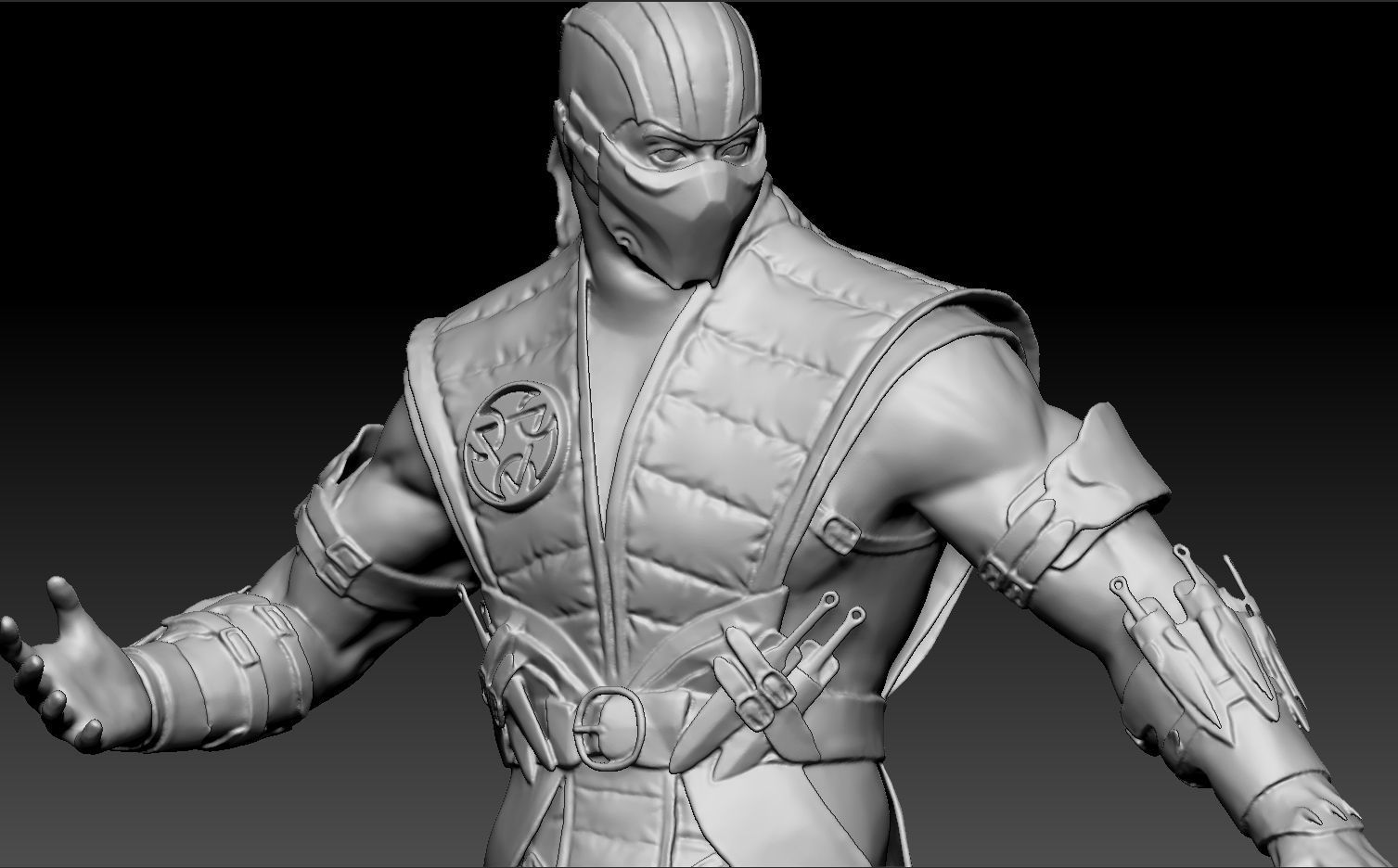 SCORPION VS SUB-ZERO for 3D PRINT STL  3D print model_65