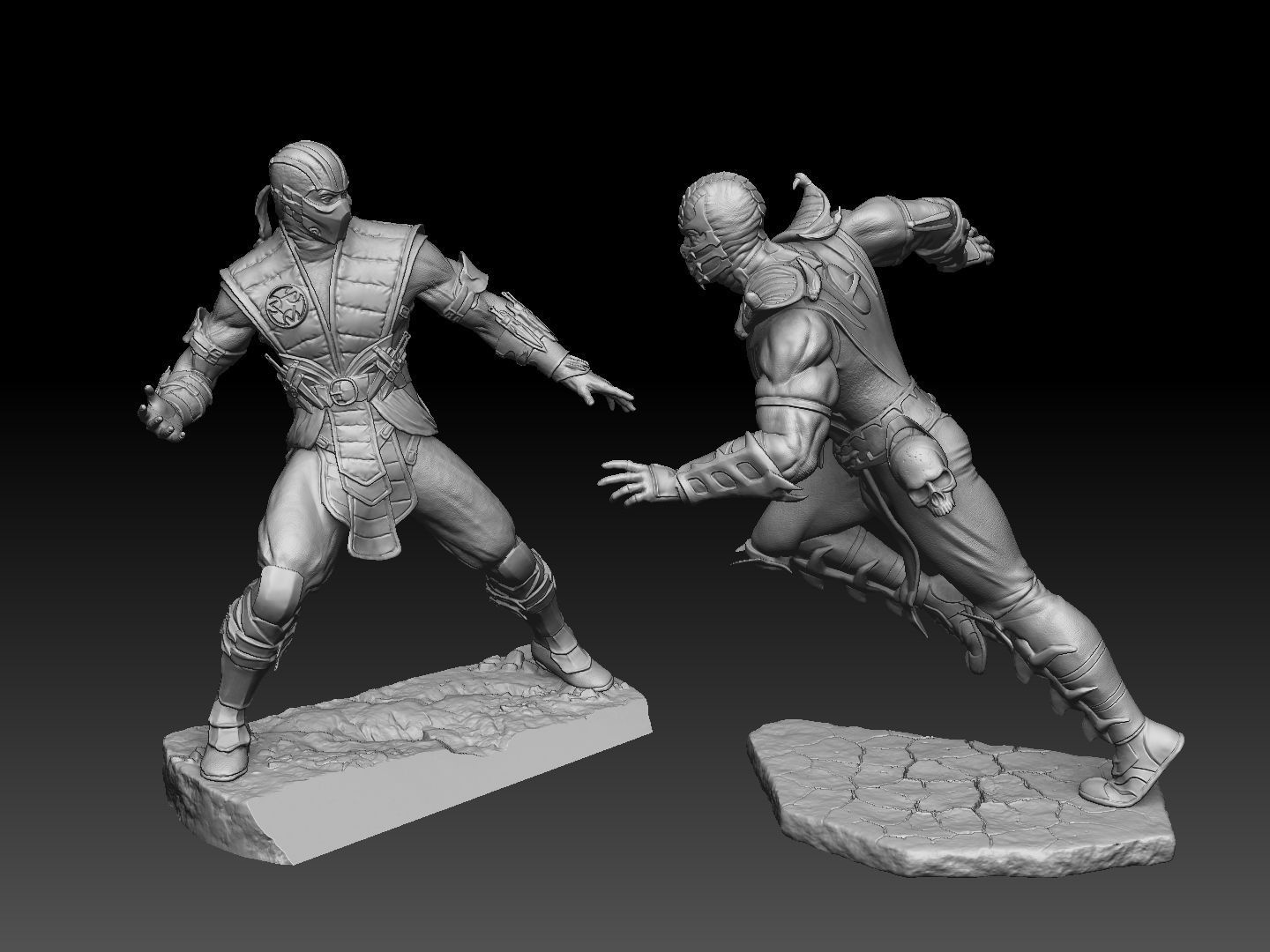 SCORPION VS SUB-ZERO for 3D PRINT STL  3D print model_13