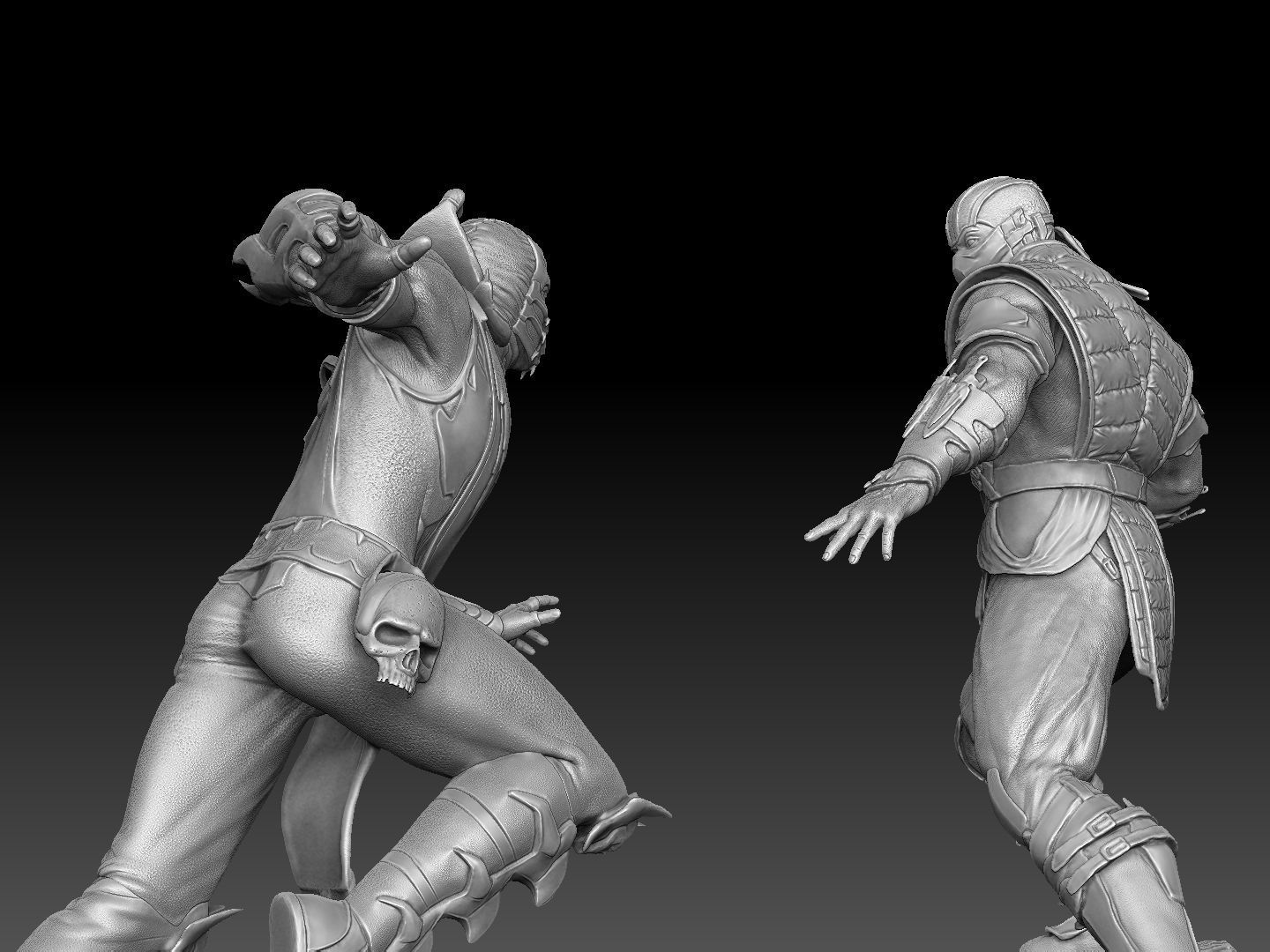 SCORPION VS SUB-ZERO for 3D PRINT STL  3D print model_16