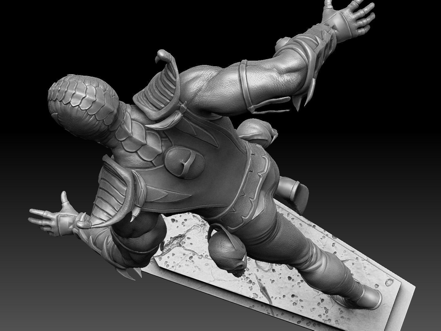 SCORPION VS SUB-ZERO for 3D PRINT STL  3D print model_56