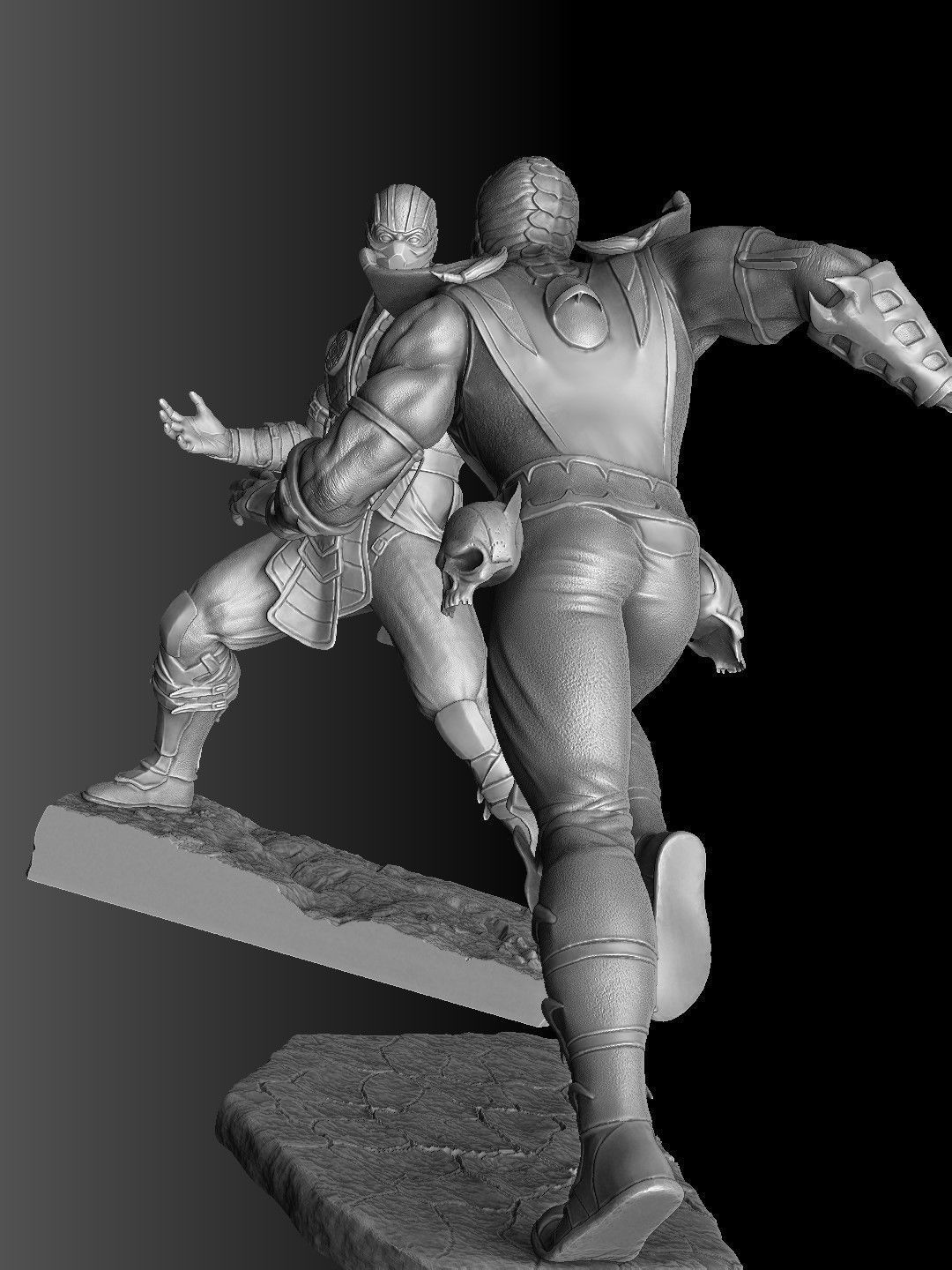 SCORPION VS SUB-ZERO for 3D PRINT STL  3D print model_8