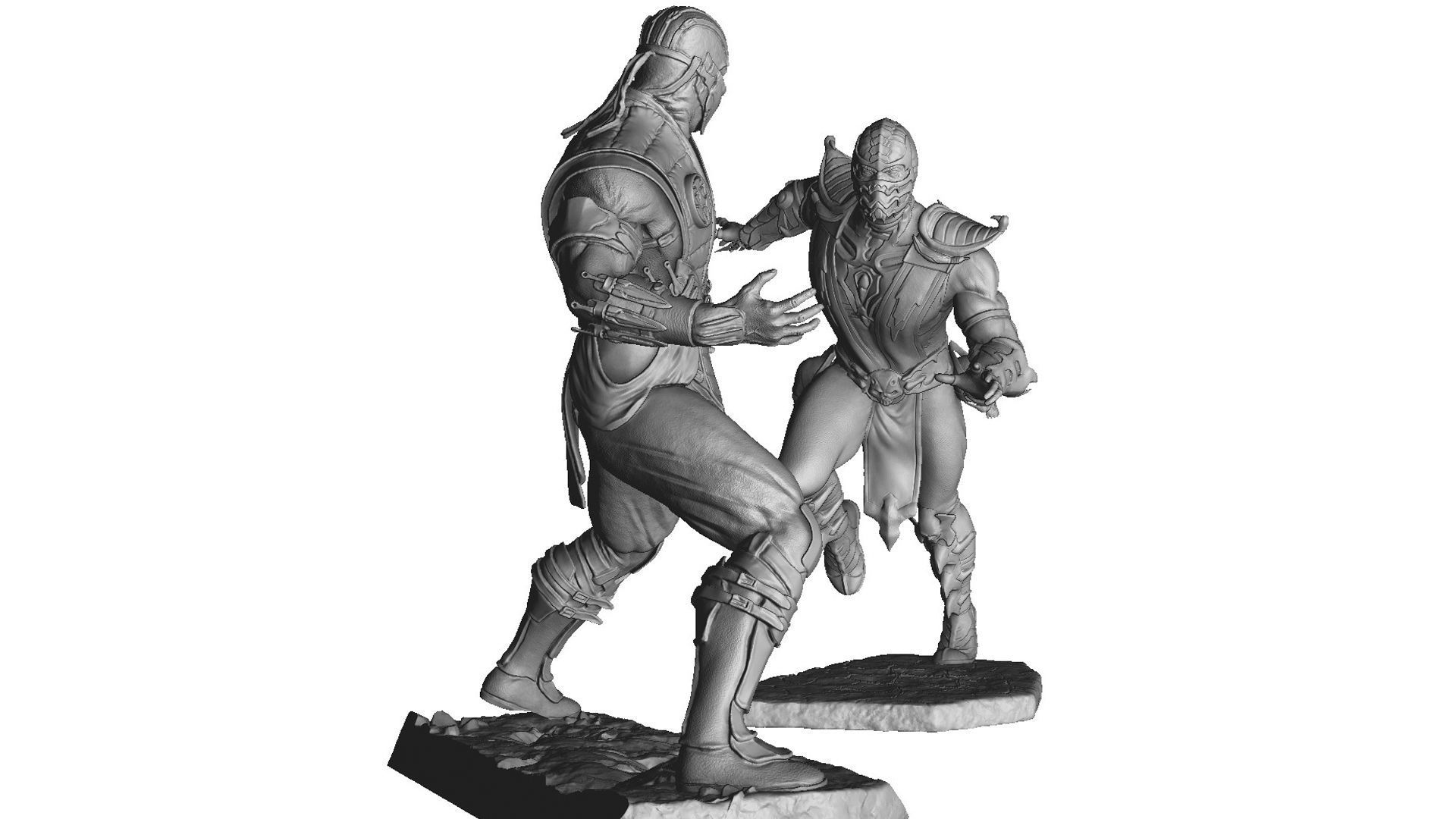 SCORPION VS SUB-ZERO for 3D PRINT STL  3D print model_27