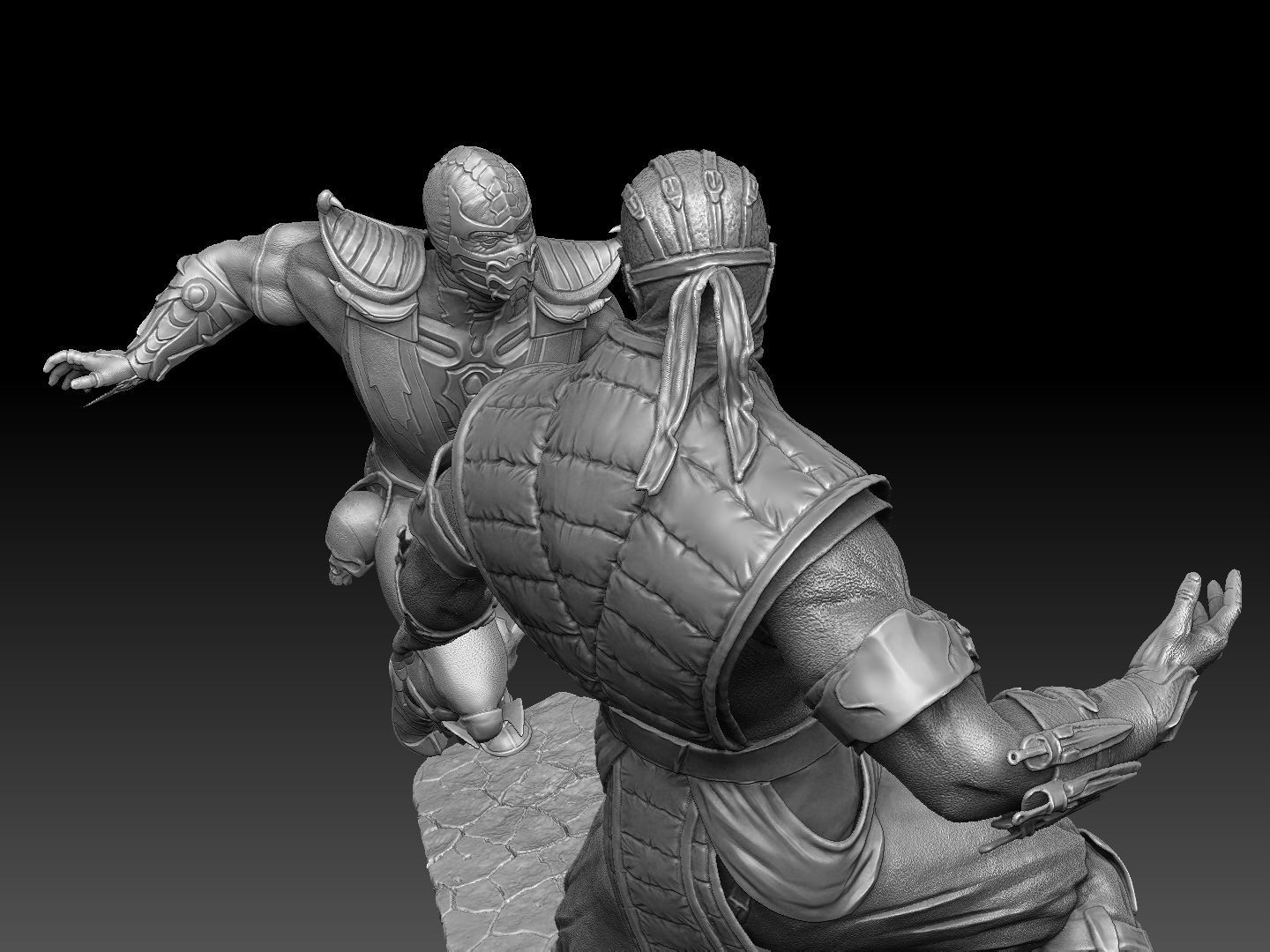 SCORPION VS SUB-ZERO for 3D PRINT STL  3D print model_19