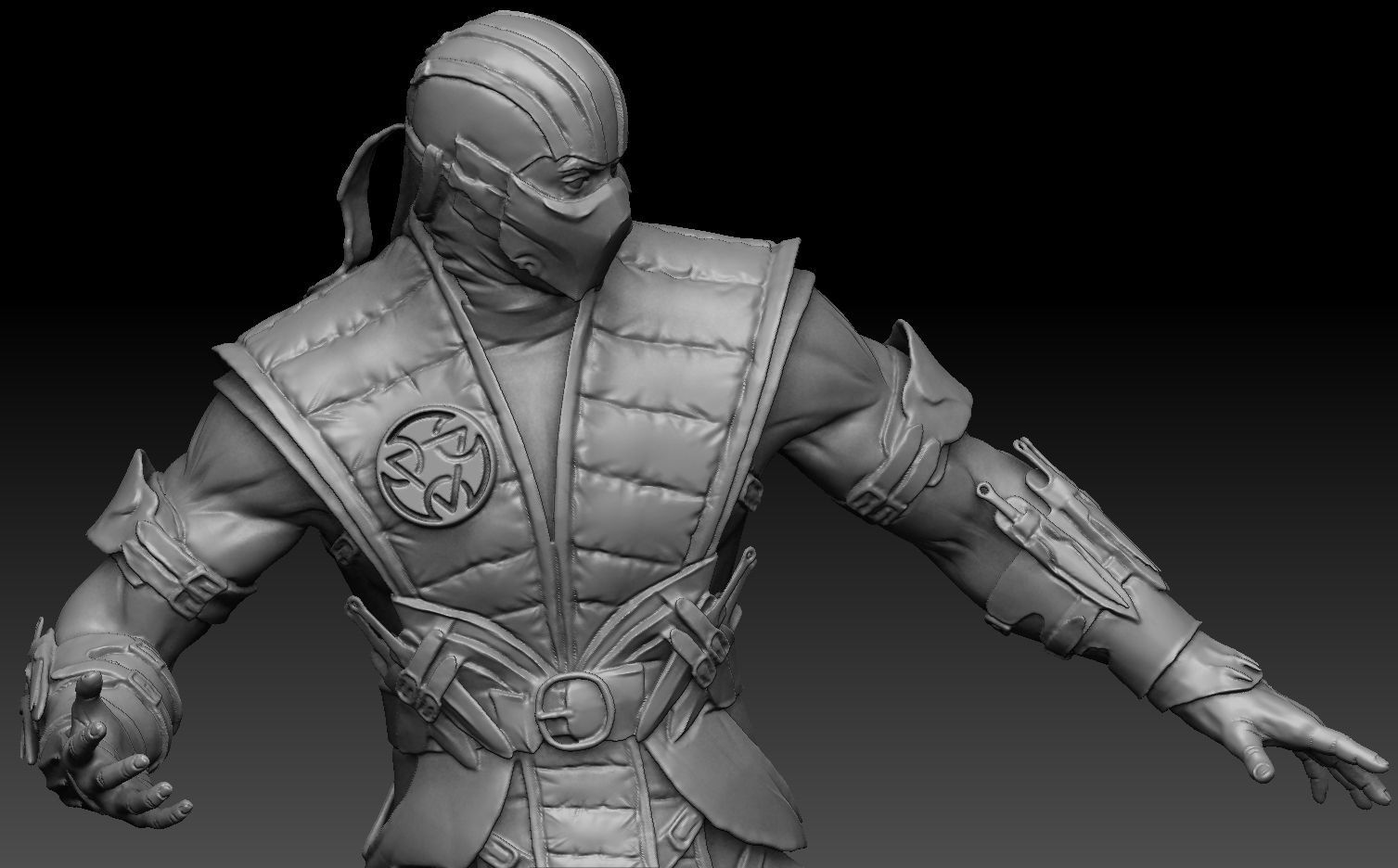 SCORPION VS SUB-ZERO for 3D PRINT STL  3D print model_5