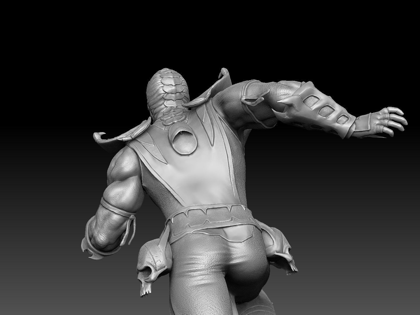 SCORPION VS SUB-ZERO for 3D PRINT STL  3D print model_63