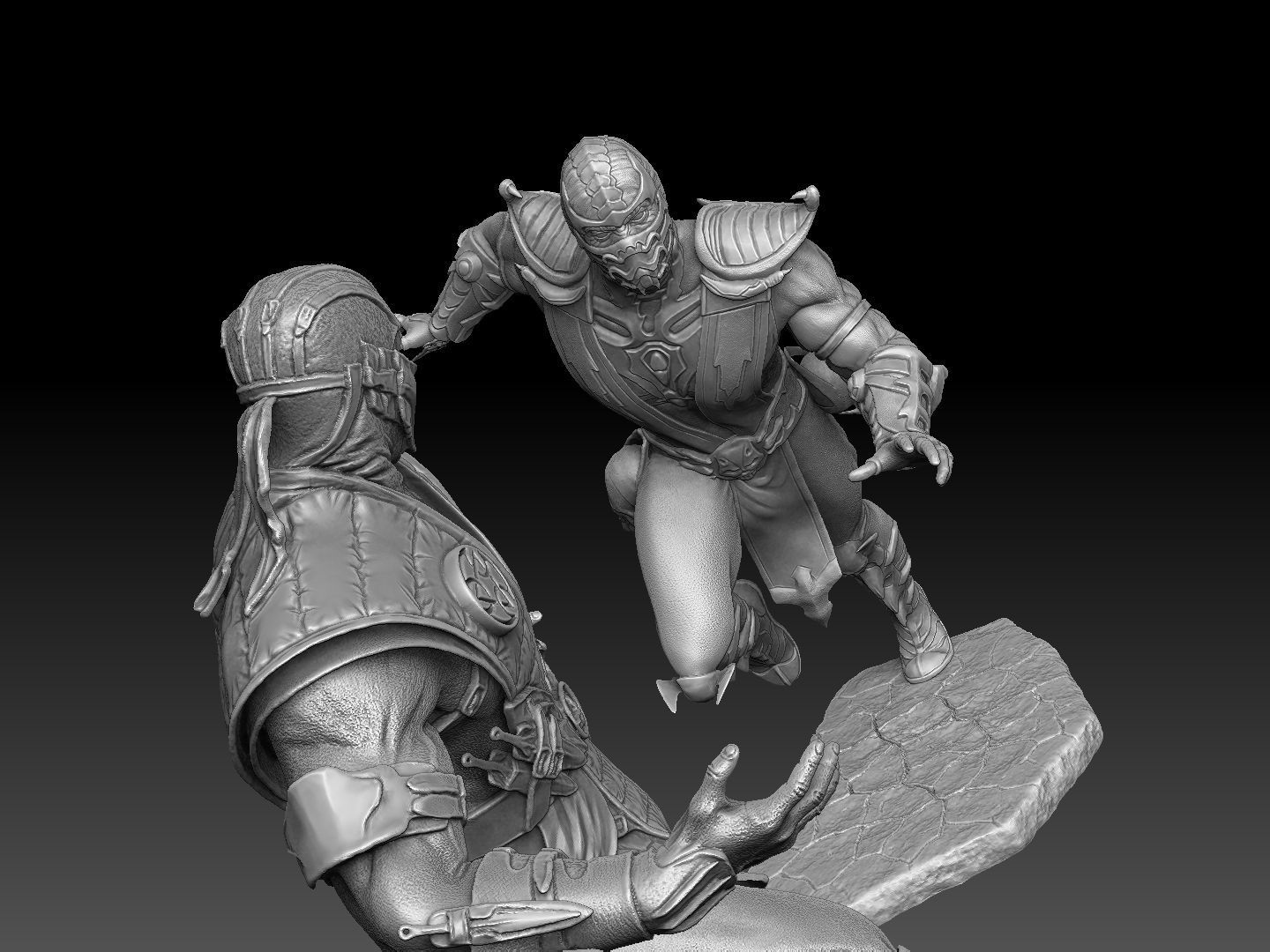 SCORPION VS SUB-ZERO for 3D PRINT STL  3D print model_17