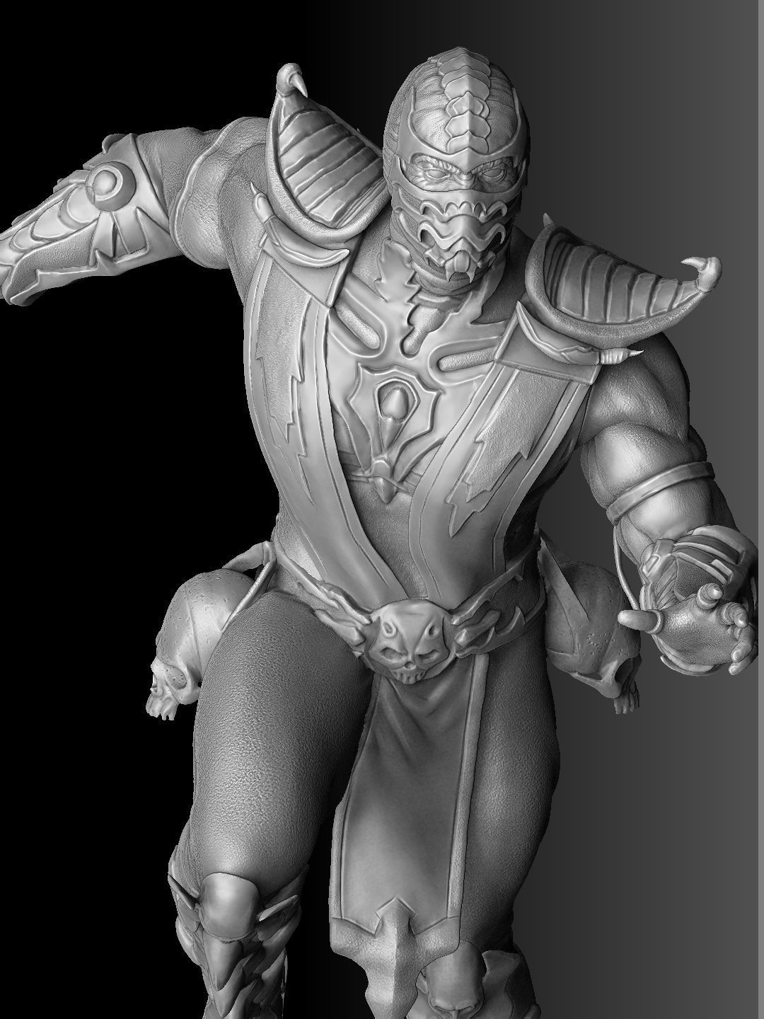 SCORPION VS SUB-ZERO for 3D PRINT STL  3D print model_55