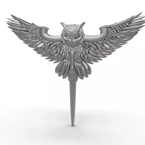 Owl pendant 3D print model