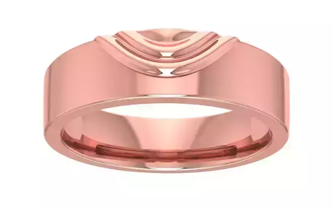 Solitaire Women Band Ring 3dm STL OBJ FBX Renders Details 3D print model