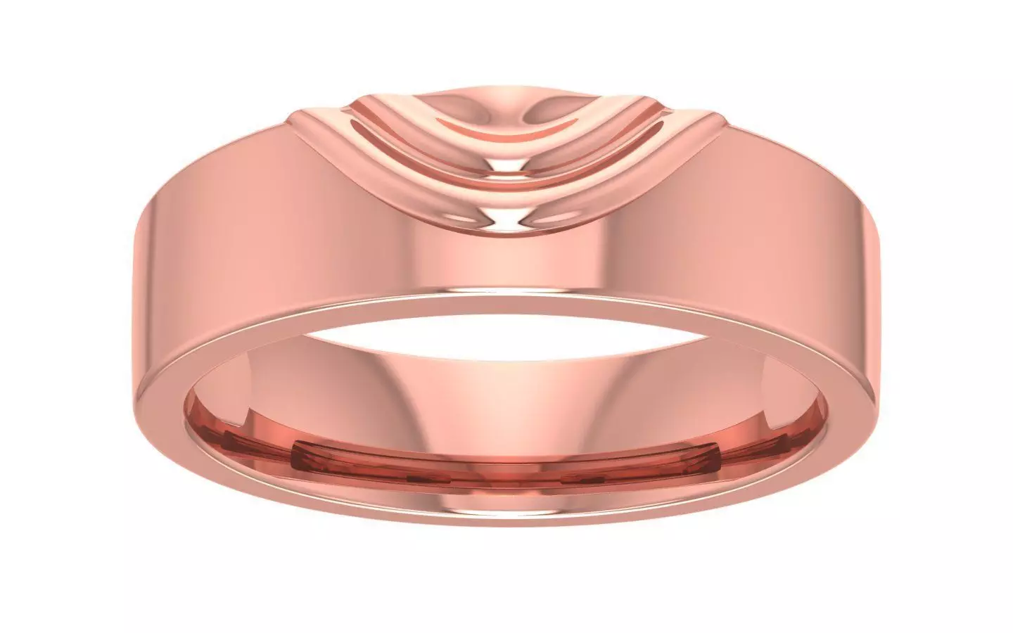 Solitaire Women Band Ring 3dm STL OBJ FBX Renders Details 3D print model_0