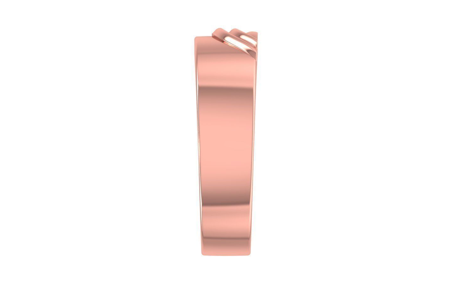 Solitaire Women Band Ring 3dm STL OBJ FBX Renders Details 3D print model_2