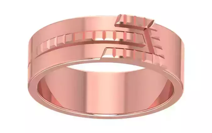 Solitaire Women Band Ring 3dm STL OBJ FBX Renders Details 3D print model