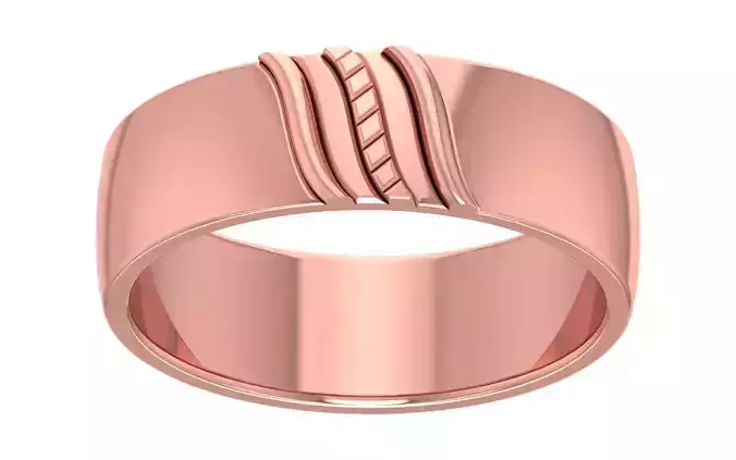 Solitaire Women Band Ring 3dm STL OBJ FBX Renders Details
