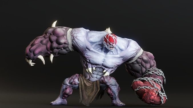 Abomination Warrior or Tyrant Low-poly 3D model