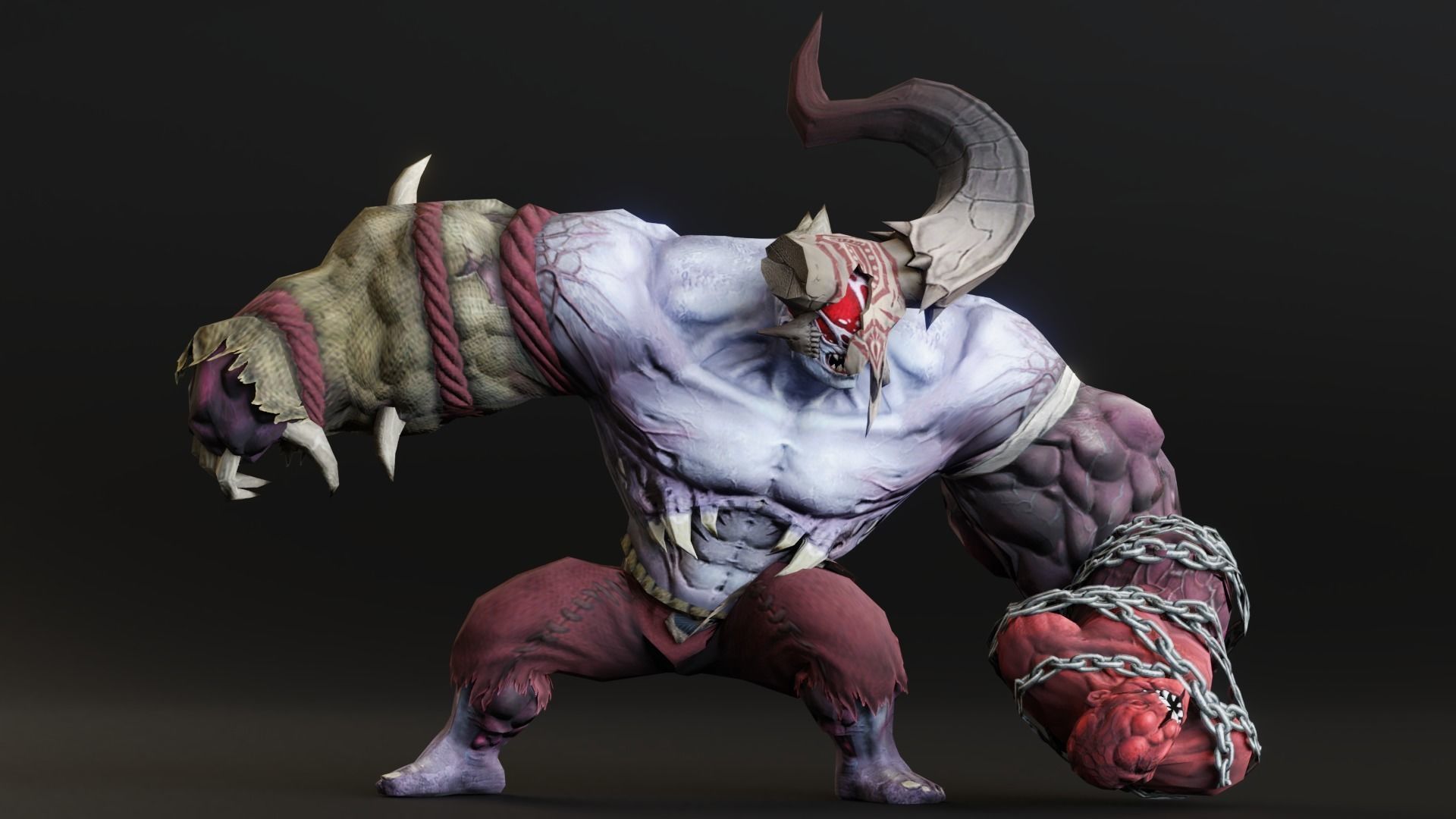 Abomination Warrior or Tyrant Low-poly 3D model_1