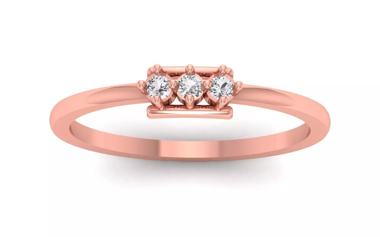 Women Engagement Band Ring 3dm STL OBJ FBX Renders Details 3D print model