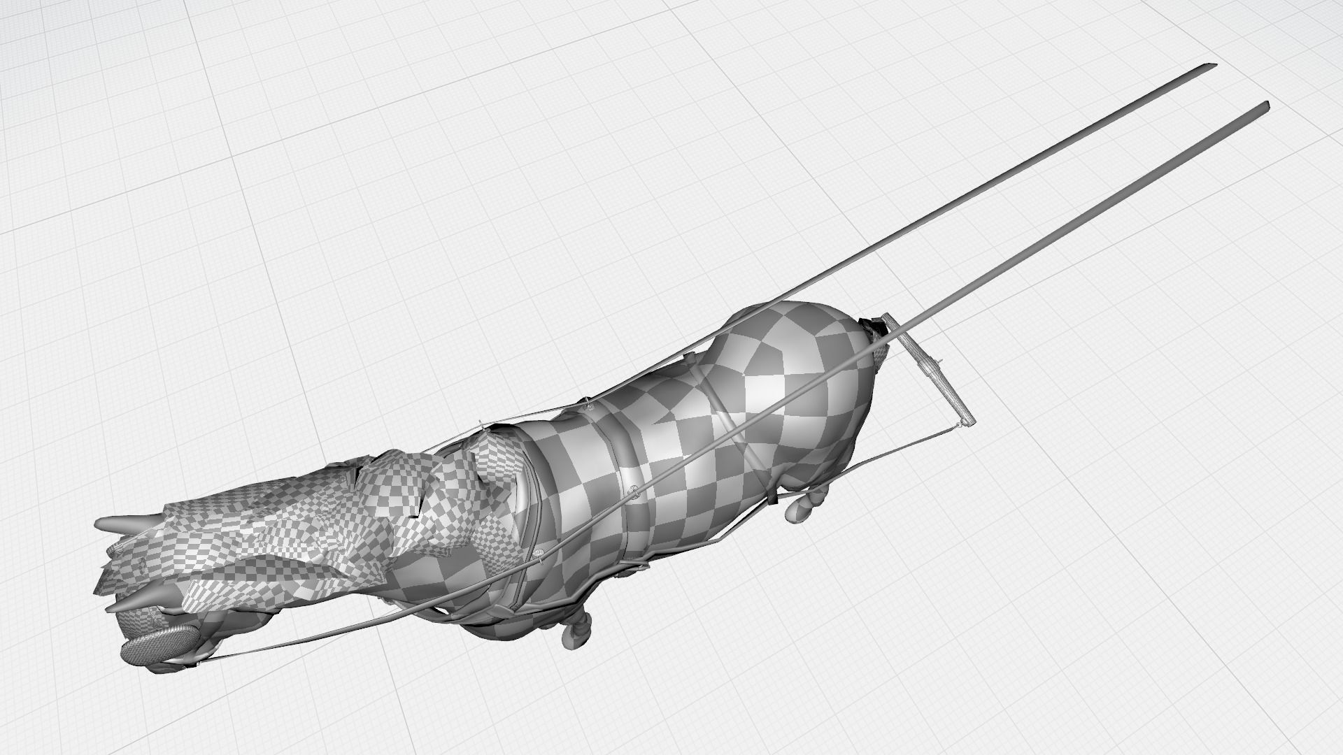 horse for a carriage model 3D model_13