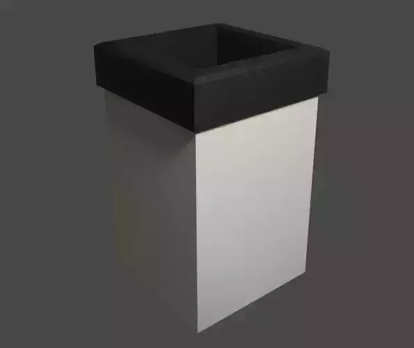 Simple Low Poly Trash Bin