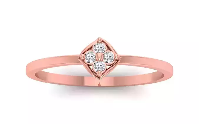 Women Engagement Band Ring 3dm STL OBJ FBX Renders Details