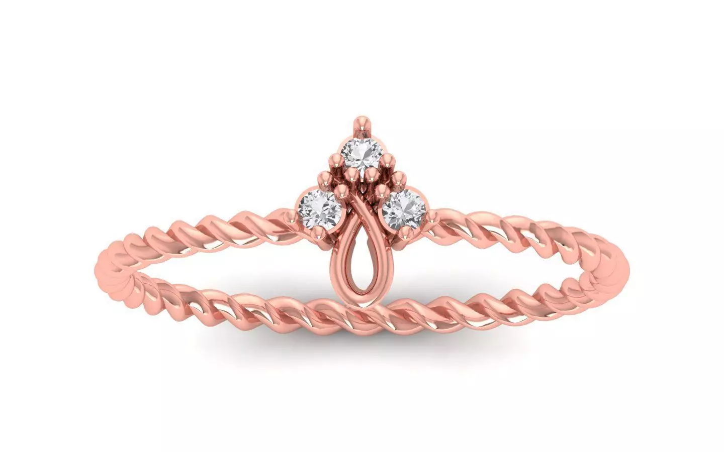 Solitaire Women Engagement Ring 3dm STL OBJ FBX Renders Details 3D print model
