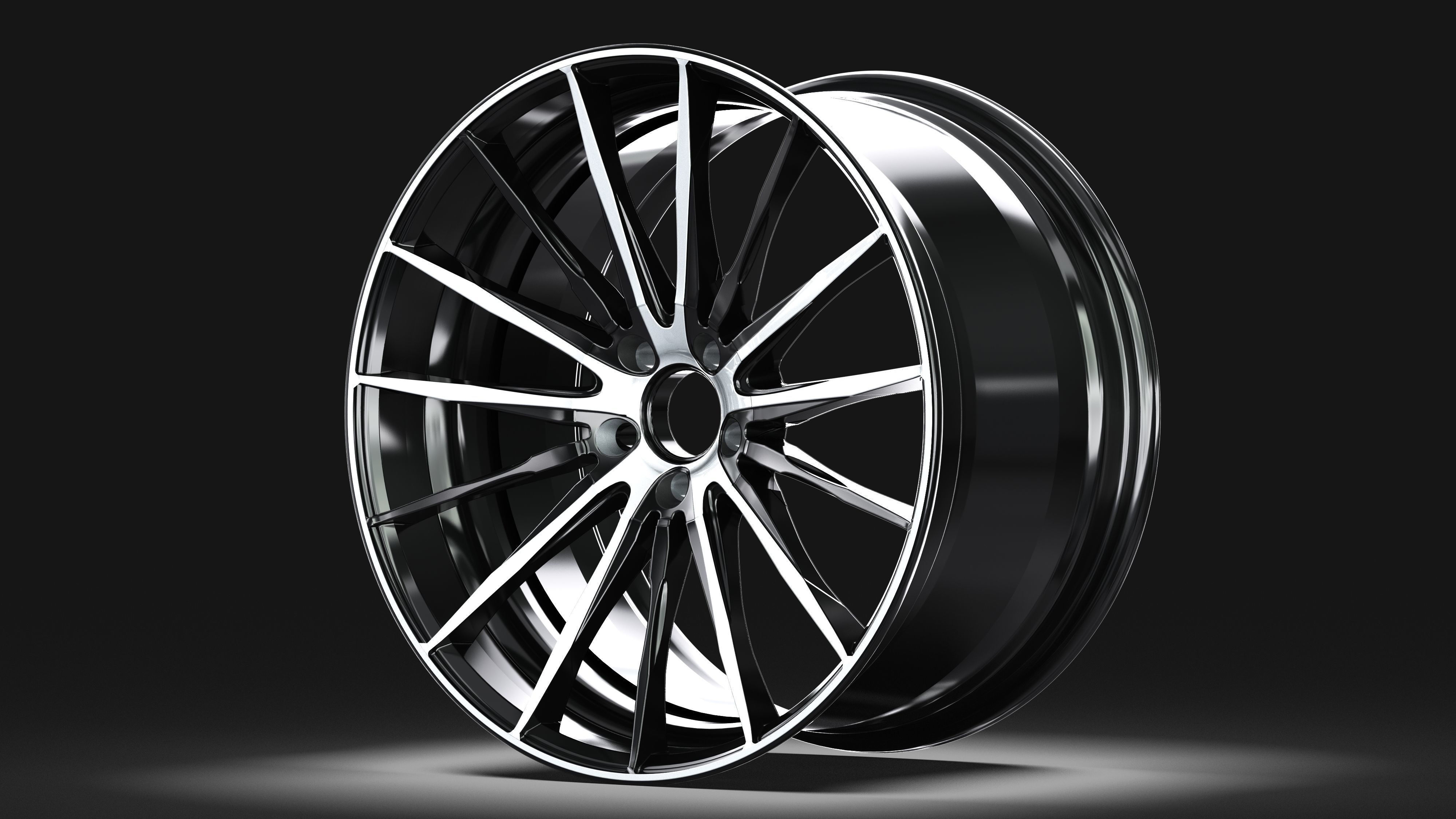 VS Forged Wheel 3D model_9