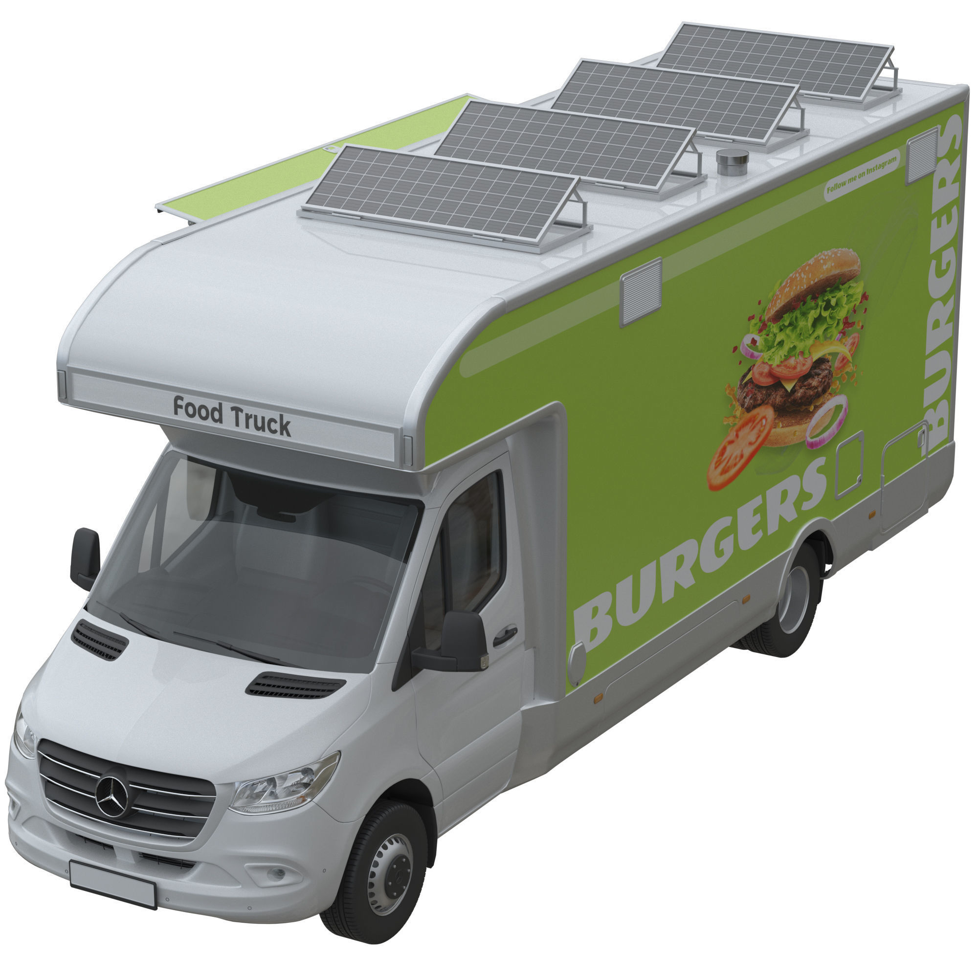 Food Truck Sprinter 3D model_1
