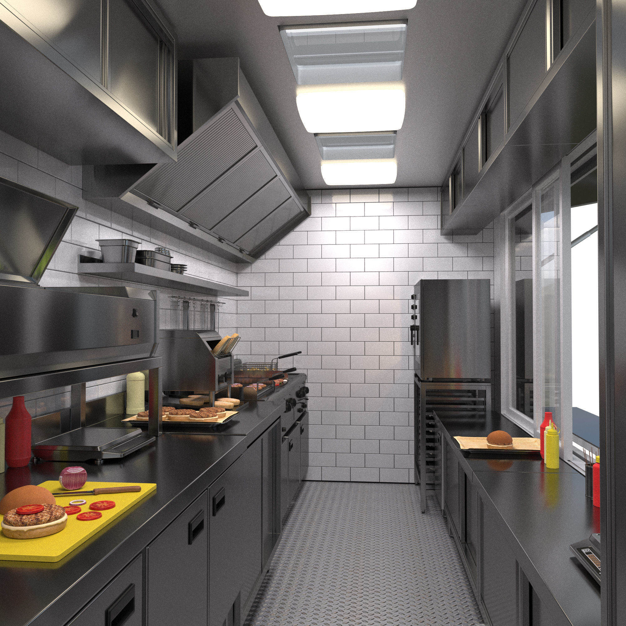Food Truck Sprinter 3D model_6