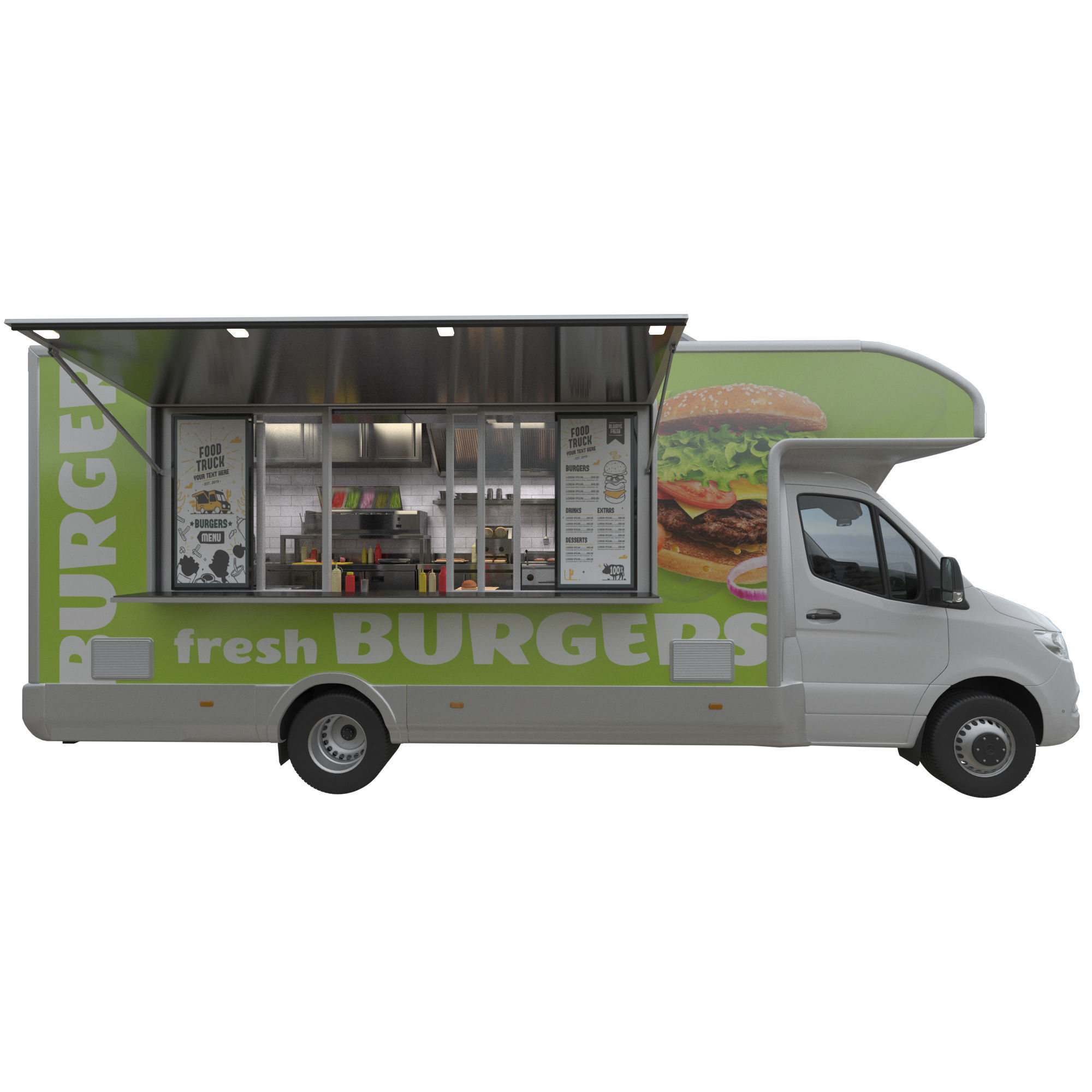 Food Truck Sprinter 3D model_9