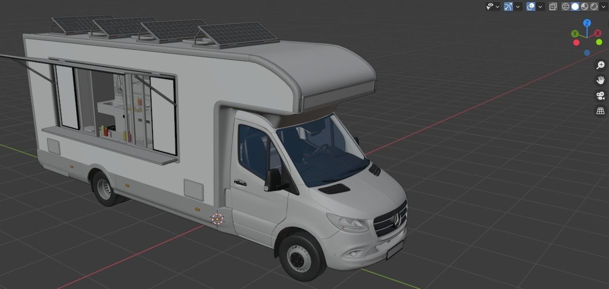 Food Truck Sprinter 3D model_24