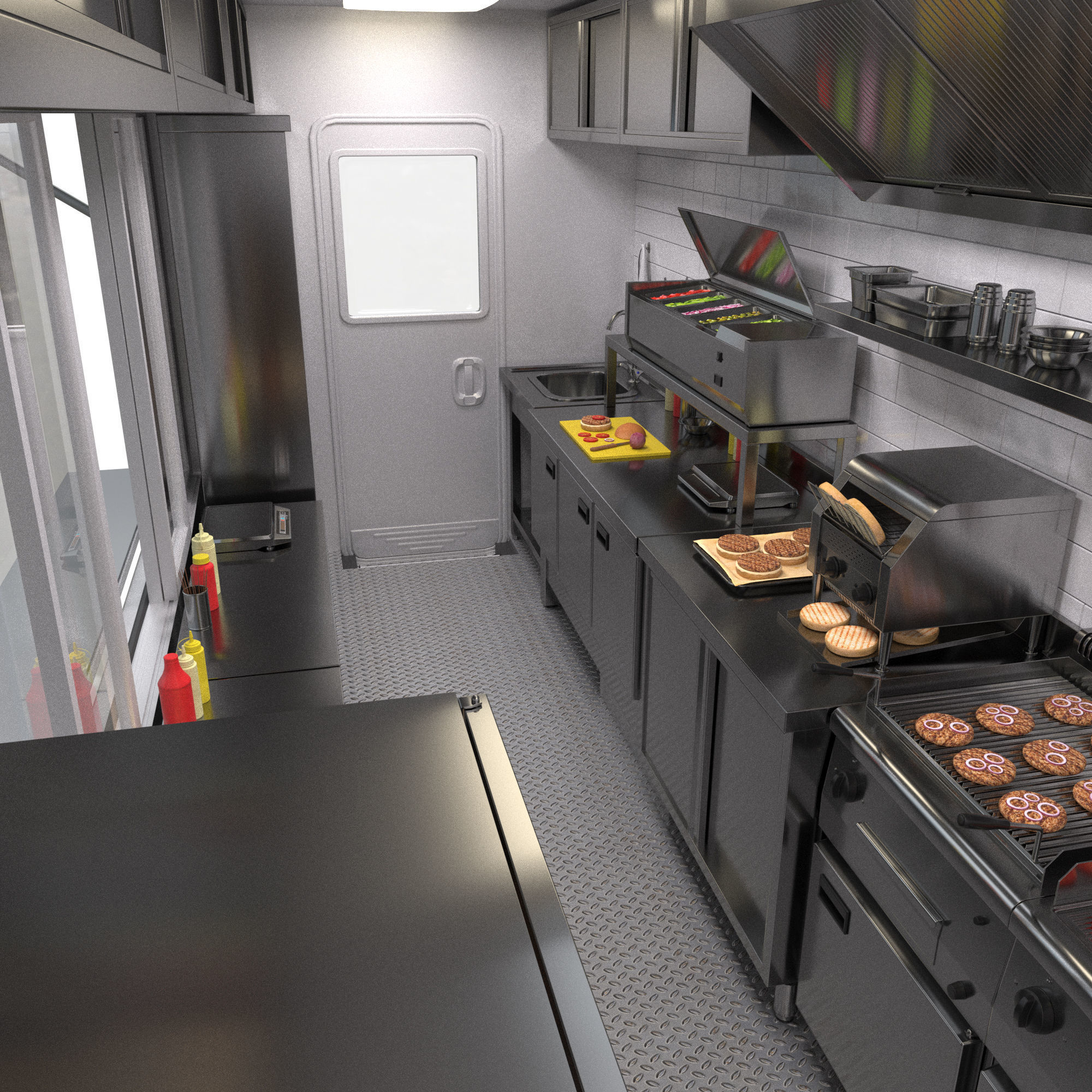 Food Truck Sprinter 3D model_7