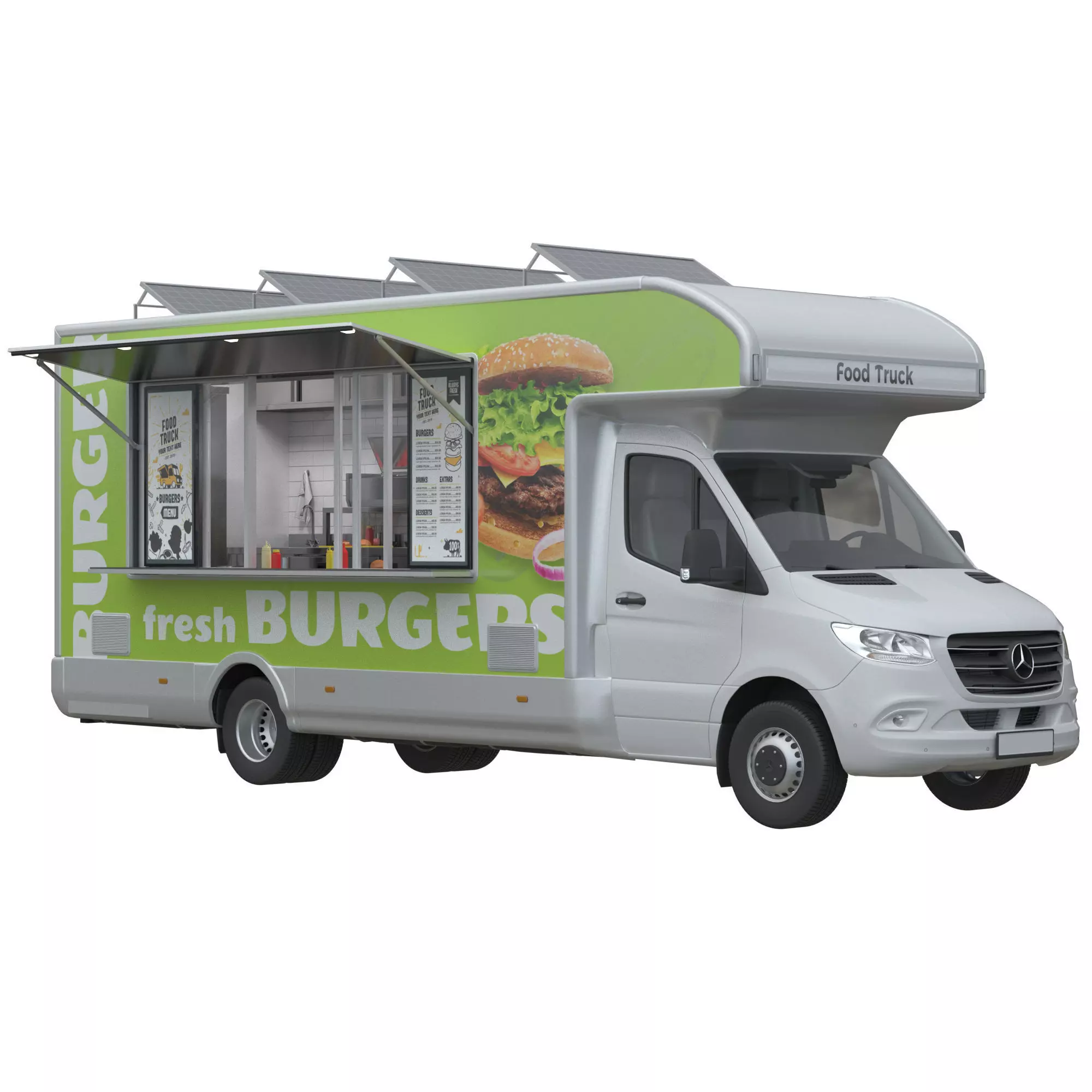 Food Truck Sprinter 3D model_0