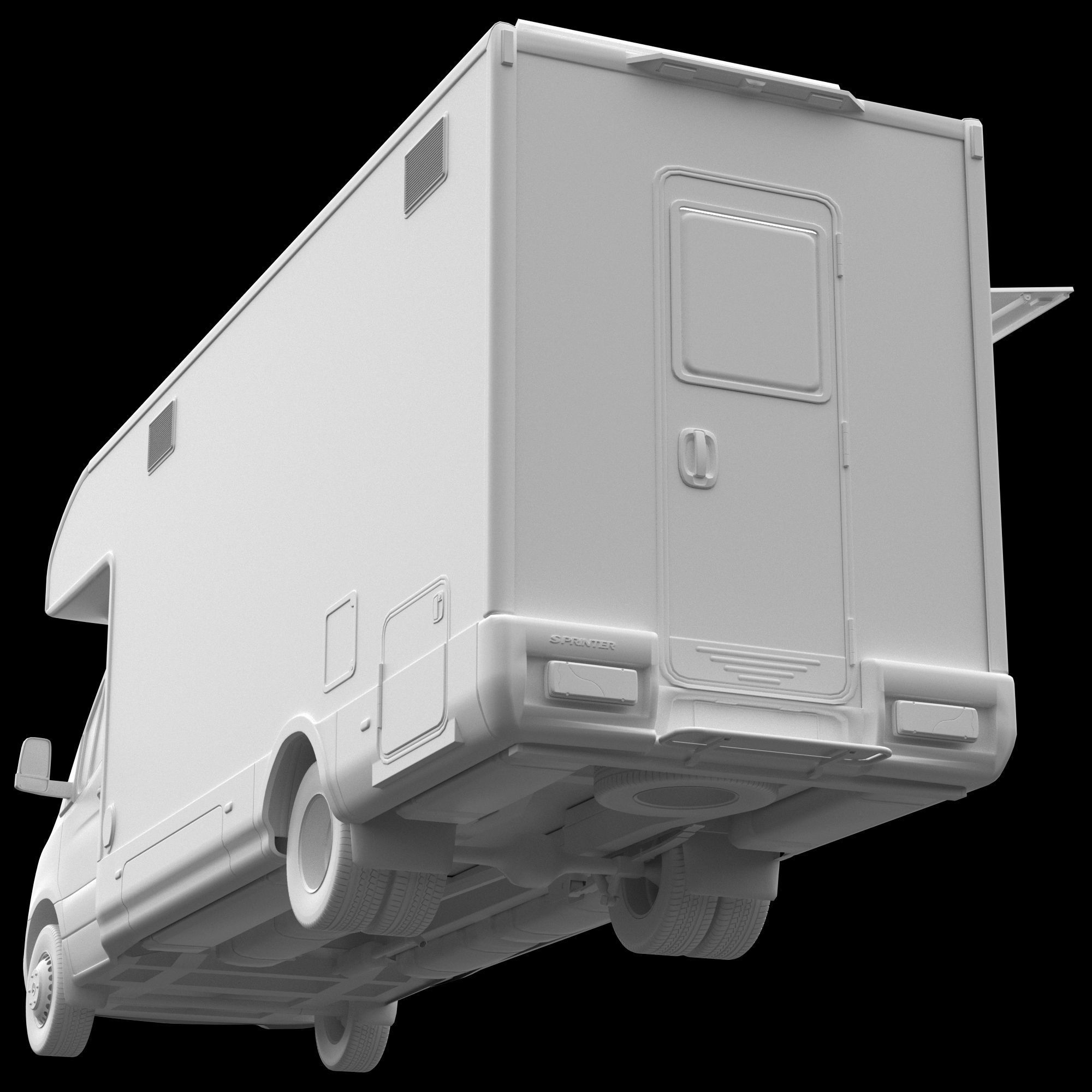 Food Truck Sprinter 3D model_16