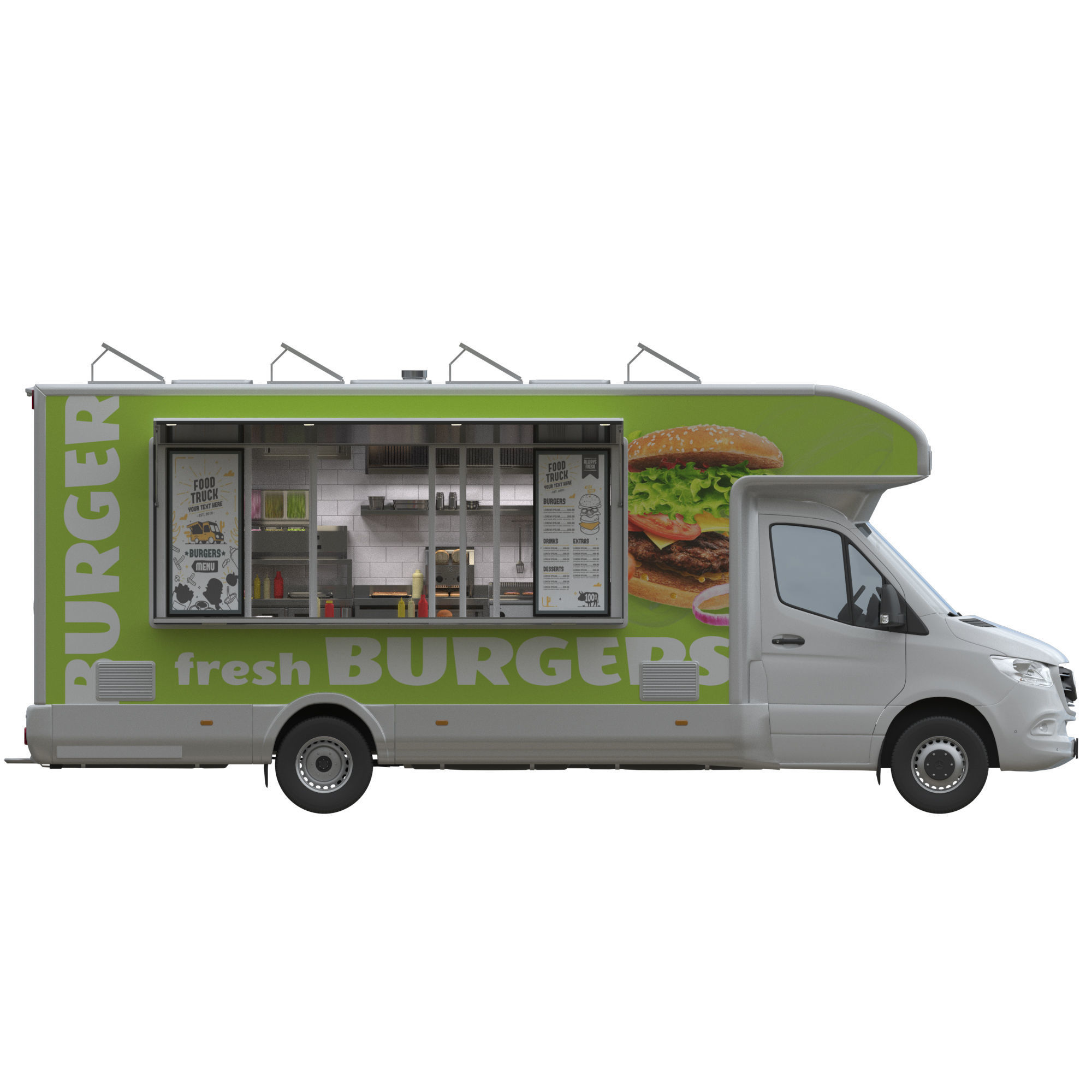 Food Truck Sprinter 3D model_12